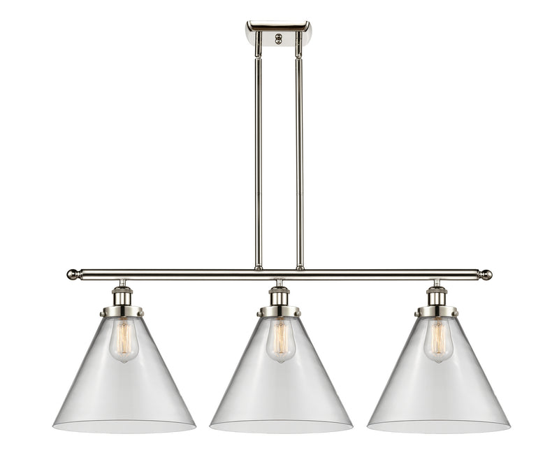 Innovations 916-3I-PN-G42-L Three Light Island Pendant, Polished Nickel