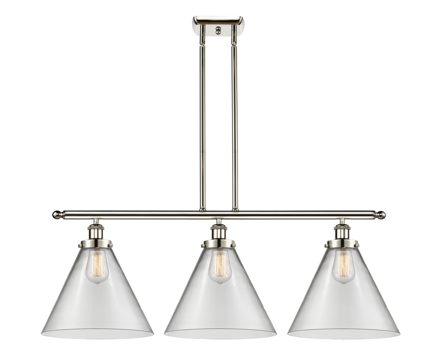 Innovations 916-3I-PN-G42-L Three Light Island Pendant, Polished Nickel