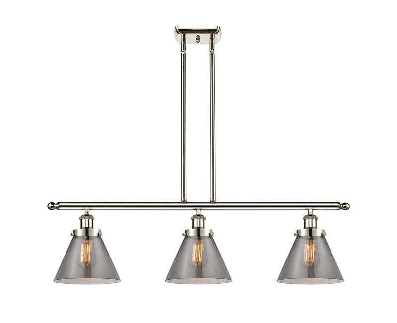 Innovations 916-3I-PN-G43 Three Light Island Pendant, Polished Nickel