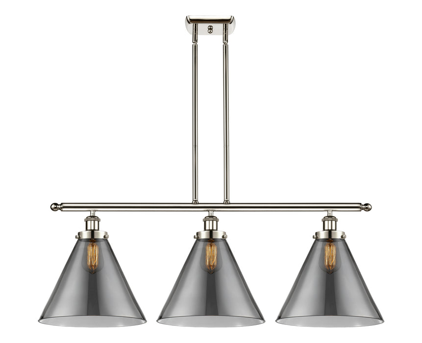 Innovations 916-3I-PN-G43-L Three Light Island Pendant, Polished Nickel