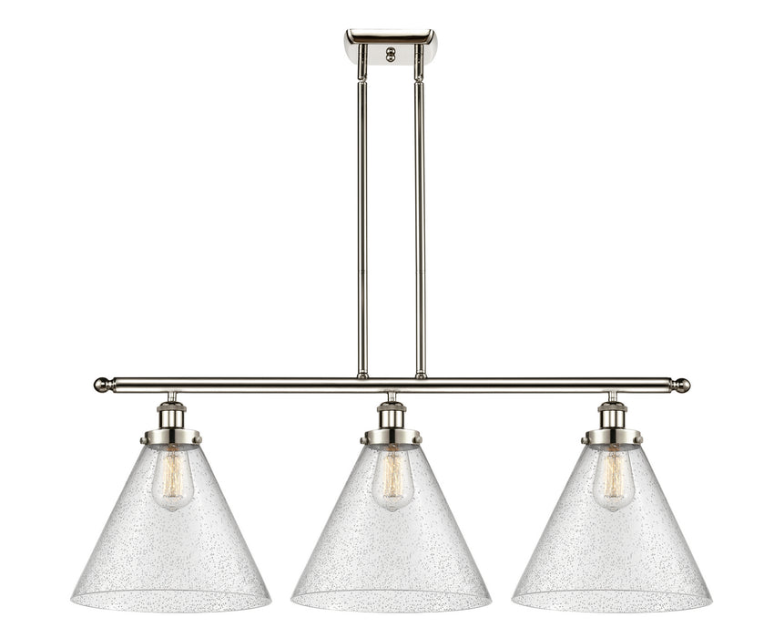 Innovations 916-3I-PN-G44-L Three Light Island Pendant, Polished Nickel