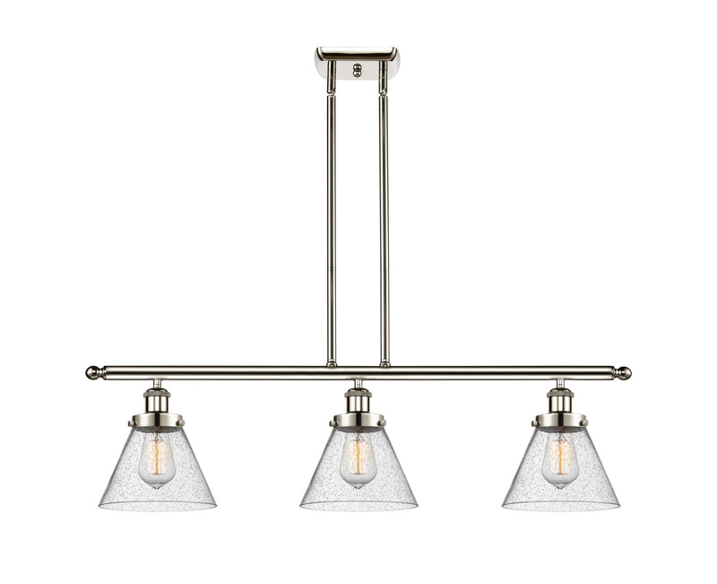 Innovations 916-3I-PN-G44-LED LED Island Pendant, Polished Nickel