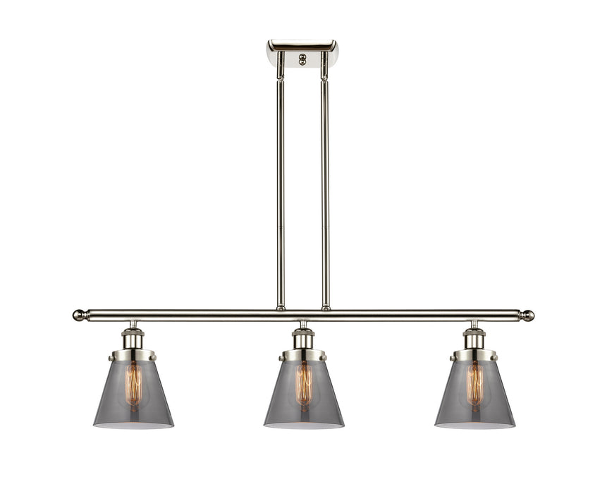 Innovations 916-3I-PN-G63 Three Light Island Pendant, Polished Nickel