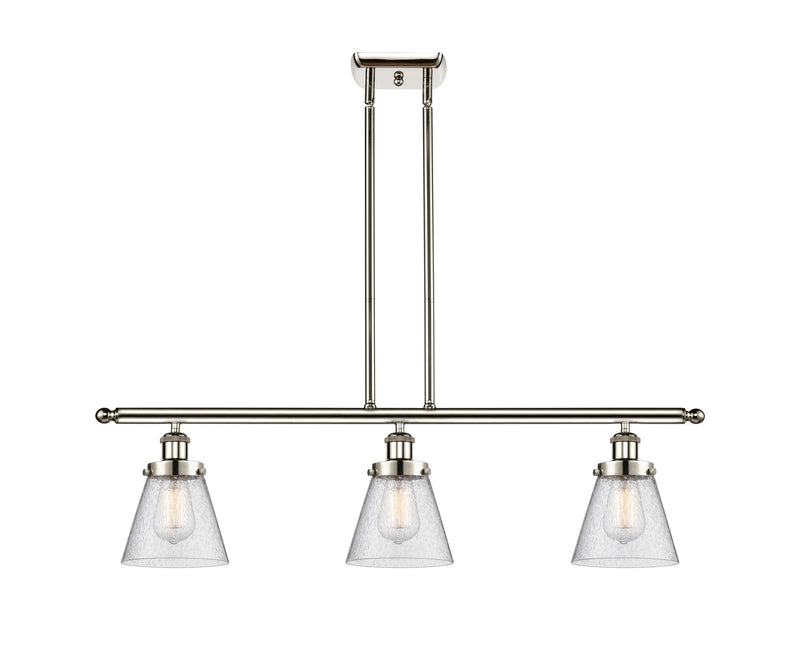 Innovations 916-3I-PN-G64 Three Light Island Pendant, Polished Nickel