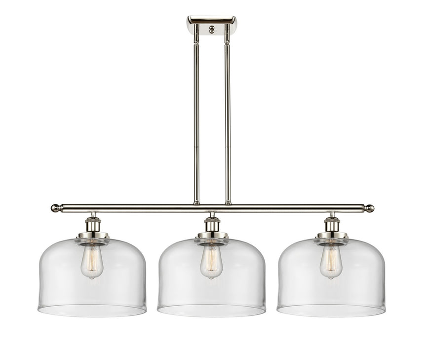 Innovations 916-3I-PN-G72-L Three Light Island Pendant, Polished Nickel