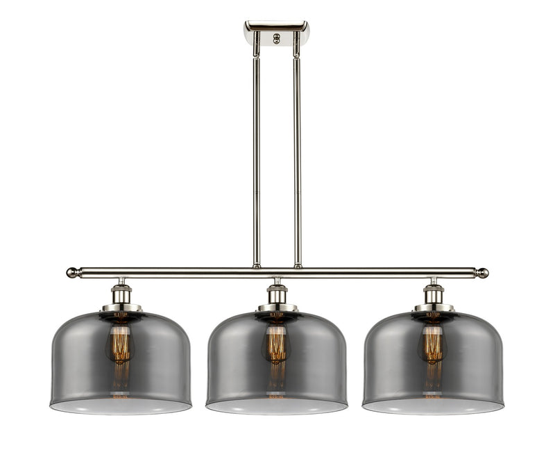 Innovations 916-3I-PN-G73-L Three Light Island Pendant, Polished Nickel