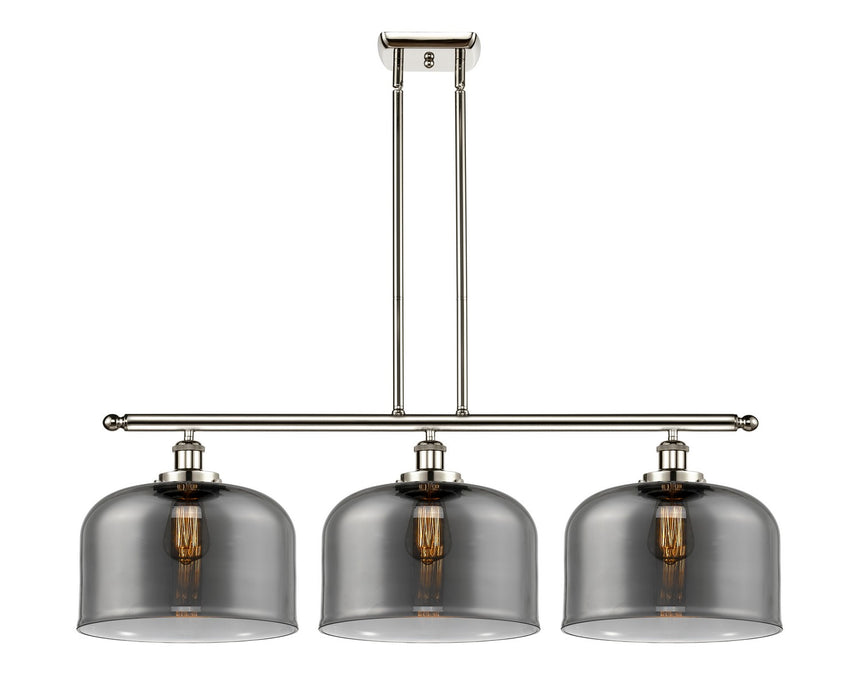 Innovations 916-3I-PN-G73-L Three Light Island Pendant, Polished Nickel