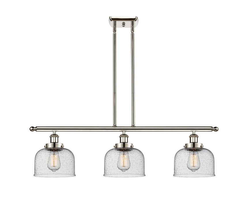 Innovations 916-3I-PN-G74 Three Light Island Pendant, Polished Nickel