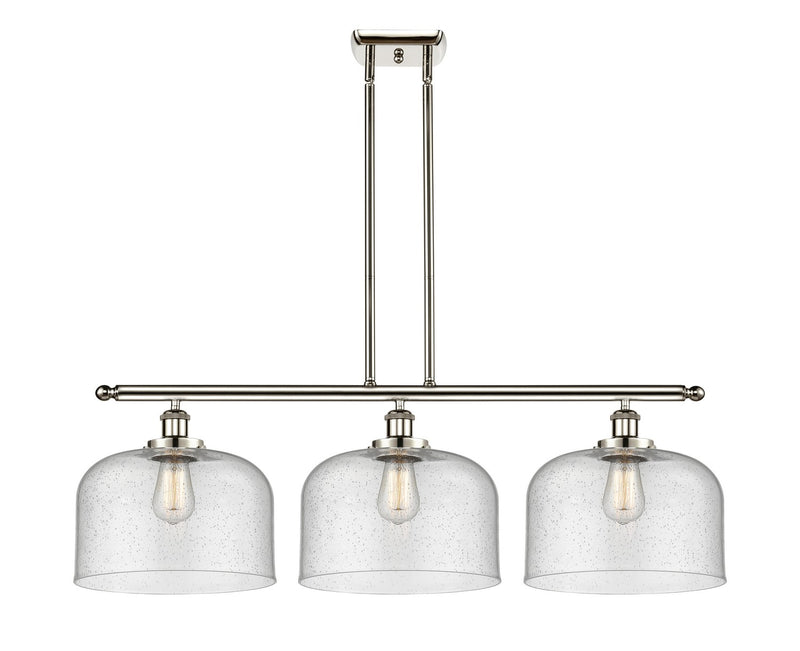 Innovations 916-3I-PN-G74-L Three Light Island Pendant, Polished Nickel