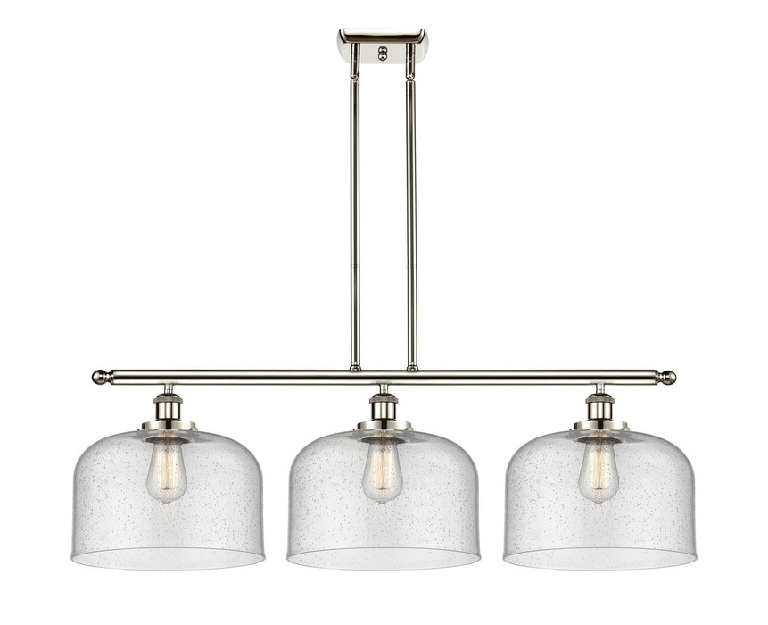 Innovations 916-3I-PN-G74-L Three Light Island Pendant, Polished Nickel
