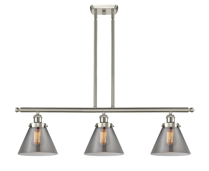 Innovations 916-3I-SN-G43 Three Light Island Pendant, Brushed Satin Nickel
