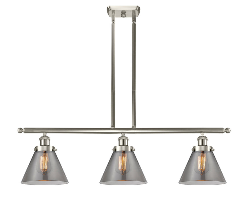 Innovations 916-3I-SN-G43 Three Light Island Pendant, Brushed Satin Nickel
