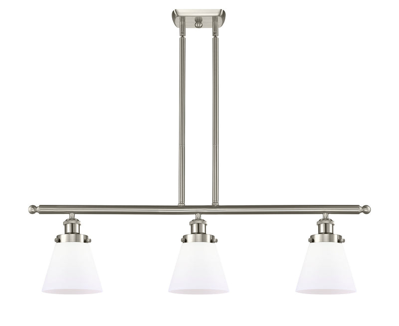 Innovations 916-3I-SN-G61 Three Light Island Pendant, Brushed Satin Nickel