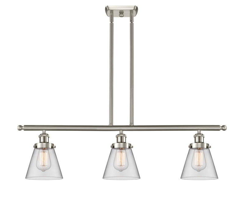 Innovations 916-3I-SN-G62 Three Light Island Pendant, Brushed Satin Nickel