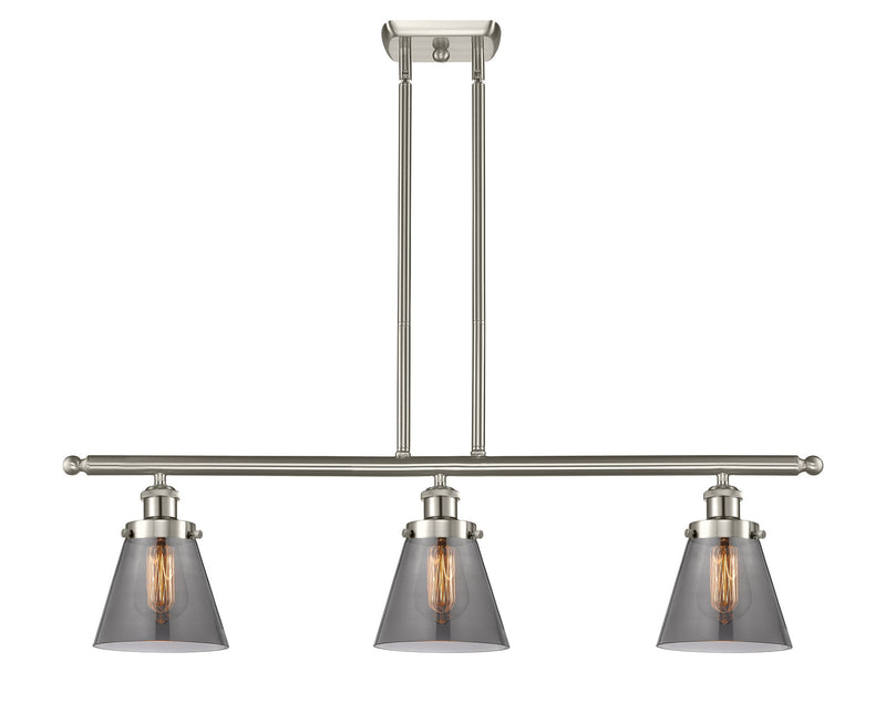 Innovations 916-3I-SN-G63 Three Light Island Pendant, Brushed Satin Nickel