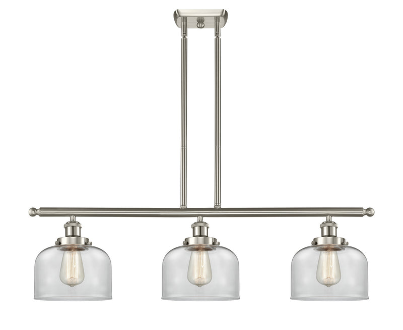 Innovations 916-3I-SN-G72 Three Light Island Pendant, Brushed Satin Nickel