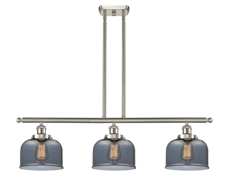 Innovations 916-3I-SN-G73 Three Light Island Pendant, Brushed Satin Nickel