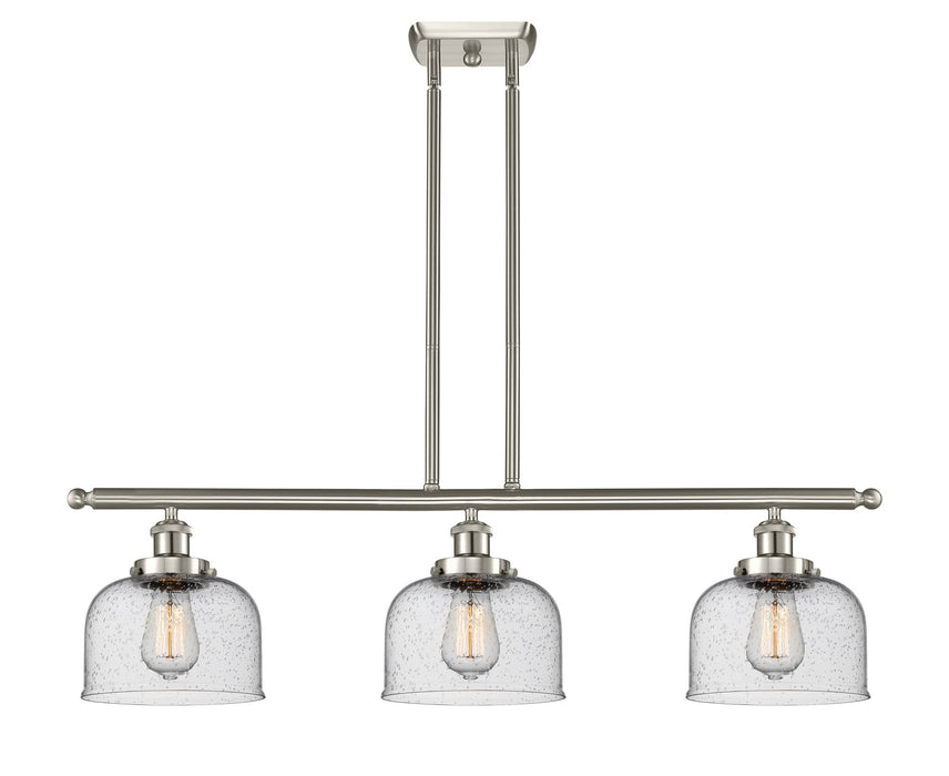 Innovations 916-3I-SN-G74 Three Light Island Pendant, Brushed Satin Nickel