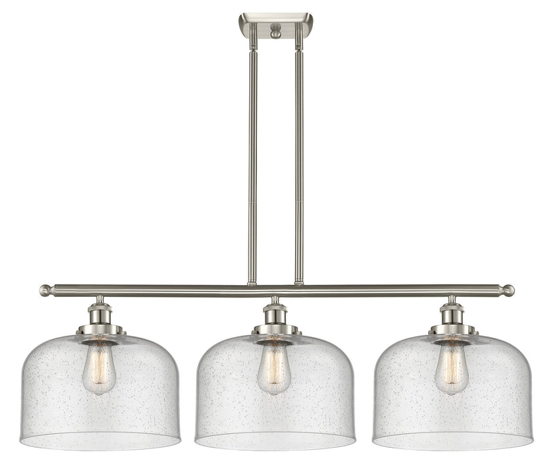 Innovations 916-3I-SN-G74-L Three Light Island Pendant, Brushed Satin Nickel