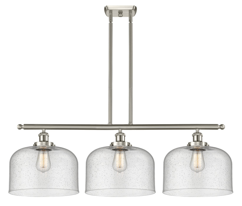 Innovations 916-3I-SN-G74-L Three Light Island Pendant, Brushed Satin Nickel