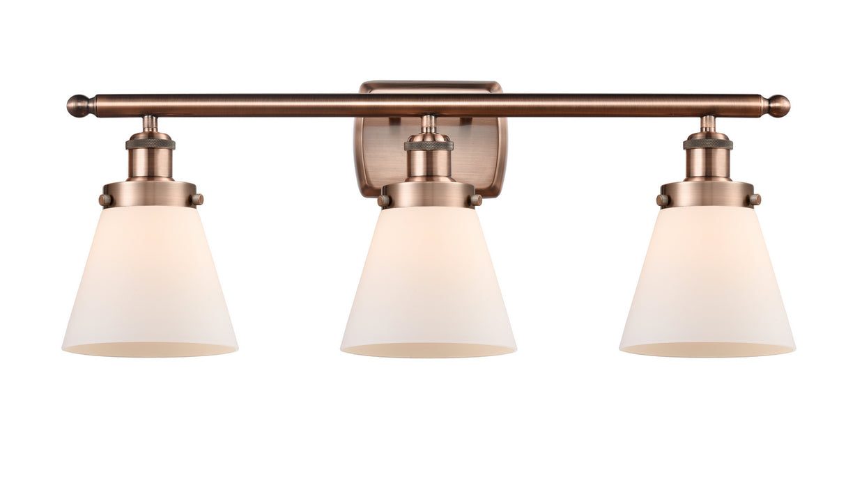 Innovations 916-3W-AC-G61-LED LED Bath Vanity, Antique Copper