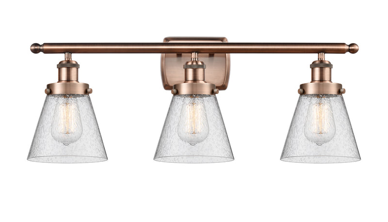 Innovations 916-3W-AC-G64-LED LED Bath Vanity, Antique Copper