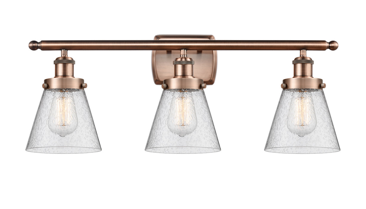 Innovations 916-3W-AC-G64-LED LED Bath Vanity, Antique Copper