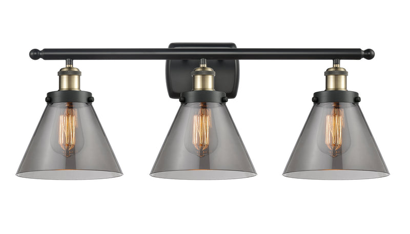 Innovations 916-3W-BAB-G43 Three Light Bath Vanity, Black Antique Brass