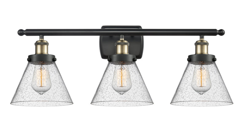 Innovations 916-3W-BAB-G44 Three Light Bath Vanity, Black Antique Brass