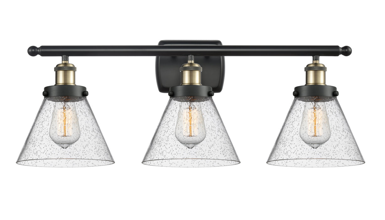 Innovations 916-3W-BAB-G44 Three Light Bath Vanity, Black Antique Brass