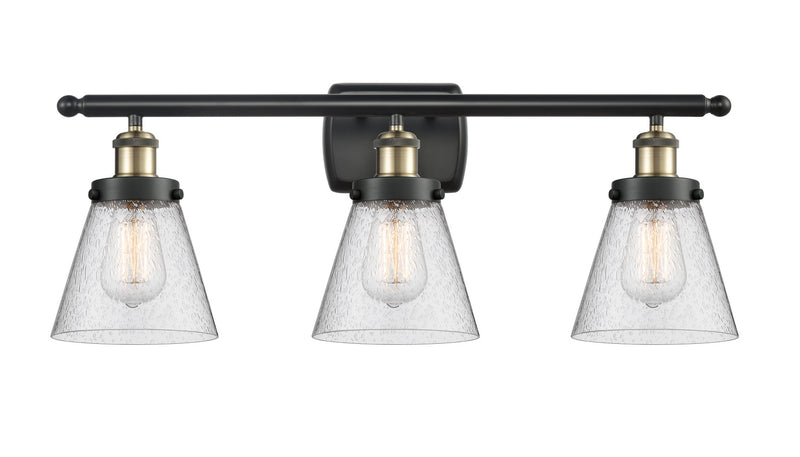Innovations 916-3W-BAB-G64 Three Light Bath Vanity, Black Antique Brass