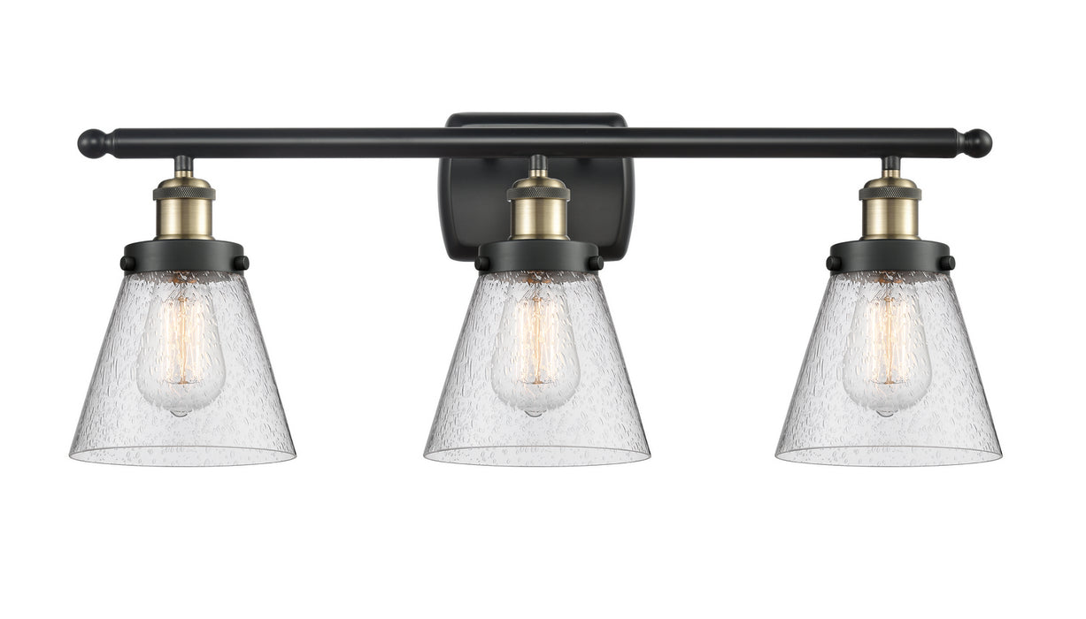Innovations 916-3W-BAB-G64 Three Light Bath Vanity, Black Antique Brass