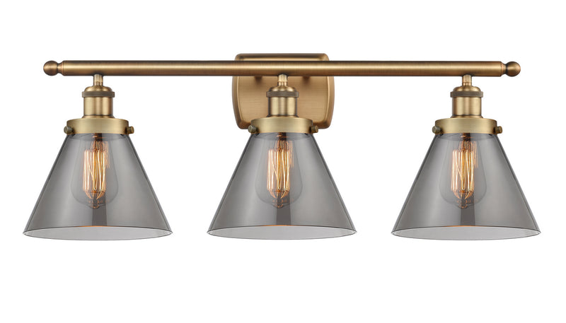 Innovations 916-3W-BB-G43-LED LED Bath Vanity, Brushed Brass