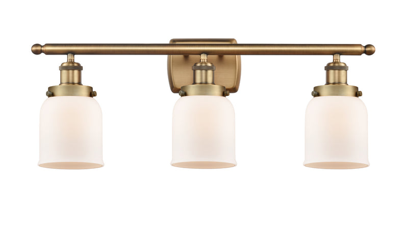 Innovations 916-3W-BB-G51 Three Light Bath Vanity, Brushed Brass