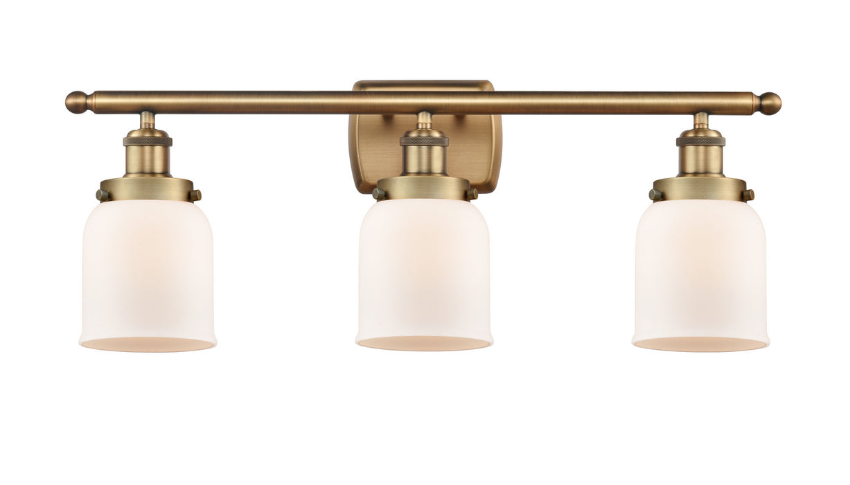 Innovations 916-3W-BB-G51 Three Light Bath Vanity, Brushed Brass