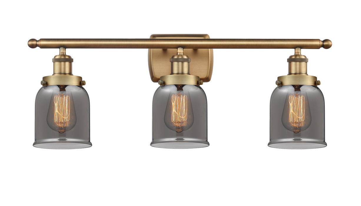 Innovations 916-3W-BB-G53 Three Light Bath Vanity, Brushed Brass