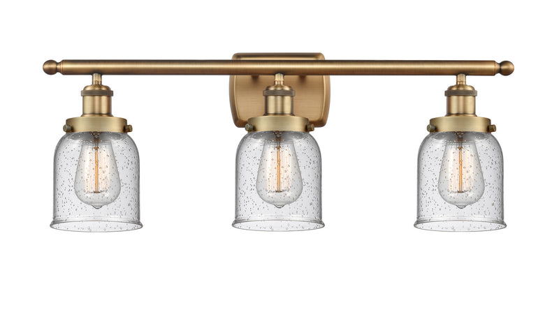 Innovations 916-3W-BB-G54 Three Light Bath Vanity, Brushed Brass