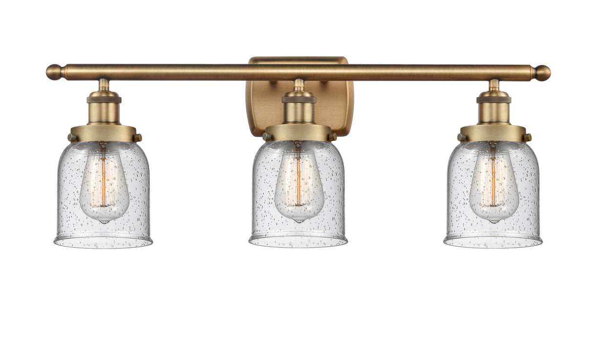 Innovations 916-3W-BB-G54 Three Light Bath Vanity, Brushed Brass