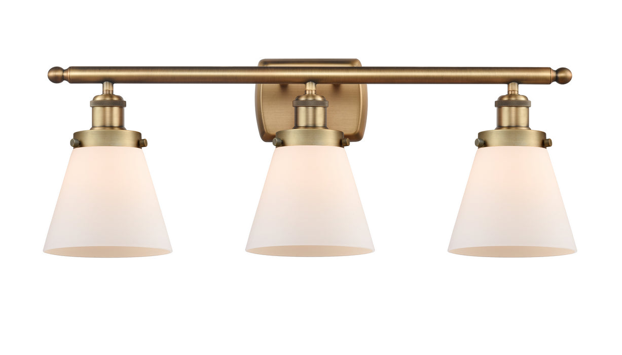 Innovations 916-3W-BB-G61 Three Light Bath Vanity, Brushed Brass