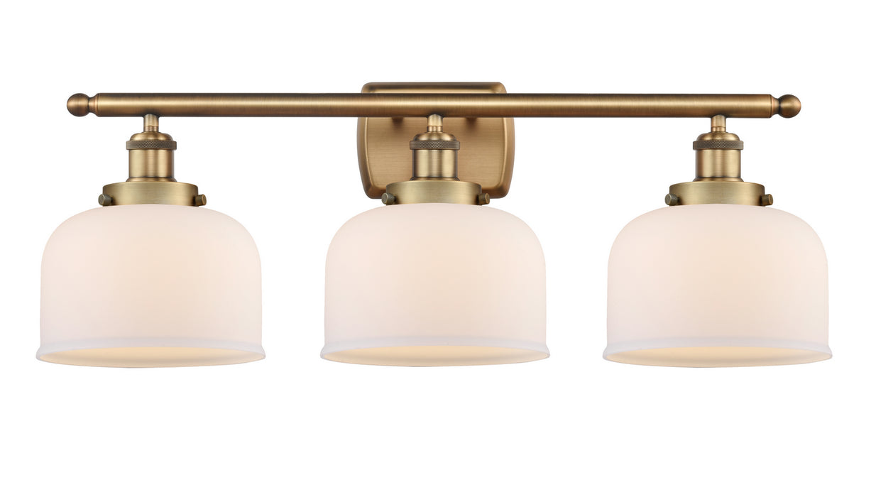 Innovations 916-3W-BB-G71 Three Light Bath Vanity, Brushed Brass