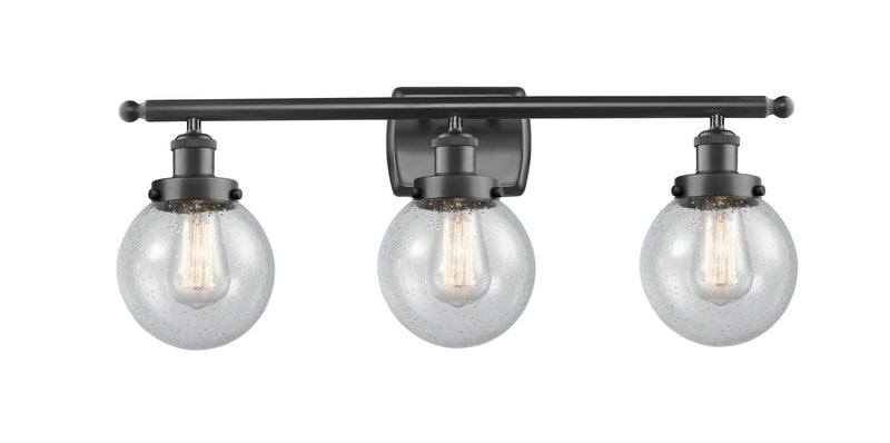 Innovations 916-3W-BK-G204-6-LED LED Bath Vanity, Matte Black