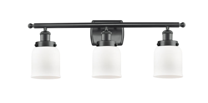 Innovations 916-3W-BK-G51 Three Light Bath Vanity, Matte Black