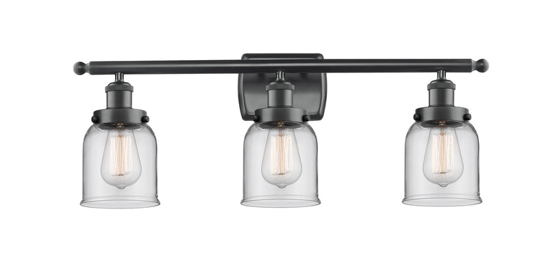 Innovations 916-3W-BK-G52 Three Light Bath Vanity, Matte Black