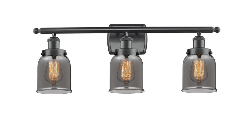 Innovations 916-3W-BK-G53 Three Light Bath Vanity, Matte Black