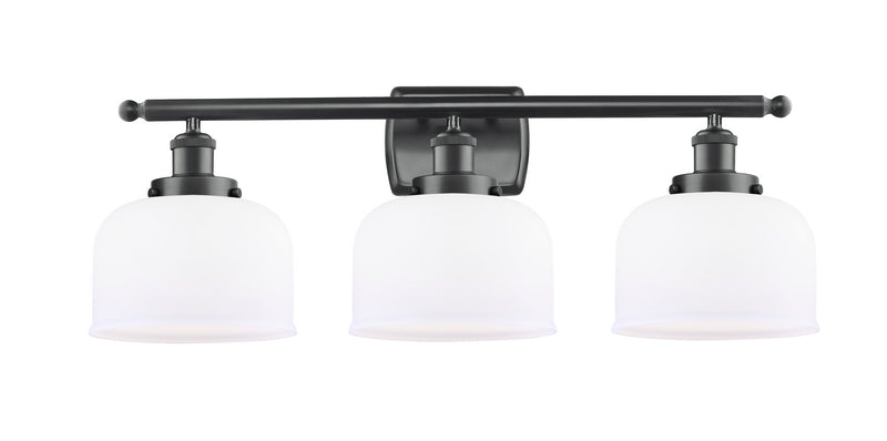 Innovations 916-3W-BK-G71 Three Light Bath Vanity, Matte Black