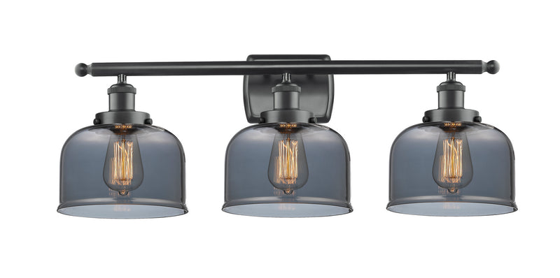 Innovations 916-3W-BK-G73 Three Light Bath Vanity, Matte Black