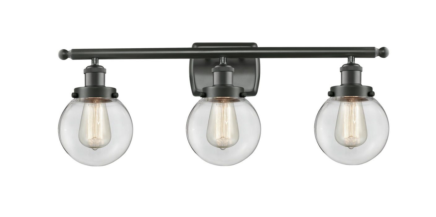 Innovations 916-3W-OB-G202-6 Three Light Bath Vanity, Oil Rubbed Bronze