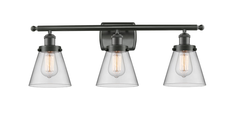 Innovations 916-3W-OB-G62 Three Light Bath Vanity, Oil Rubbed Bronze