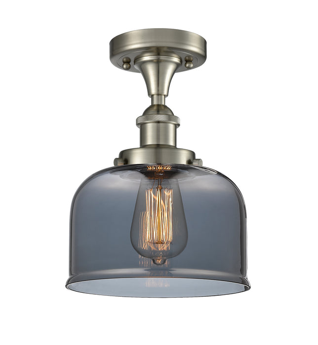 Innovations 916-1C-SN-G73 One Light Semi-Flush Mount, Brushed Satin Nickel