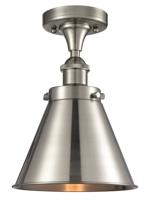 Innovations 916-1C-SN-M13-SN-LED LED Semi-Flush Mount, Brushed Satin Nickel